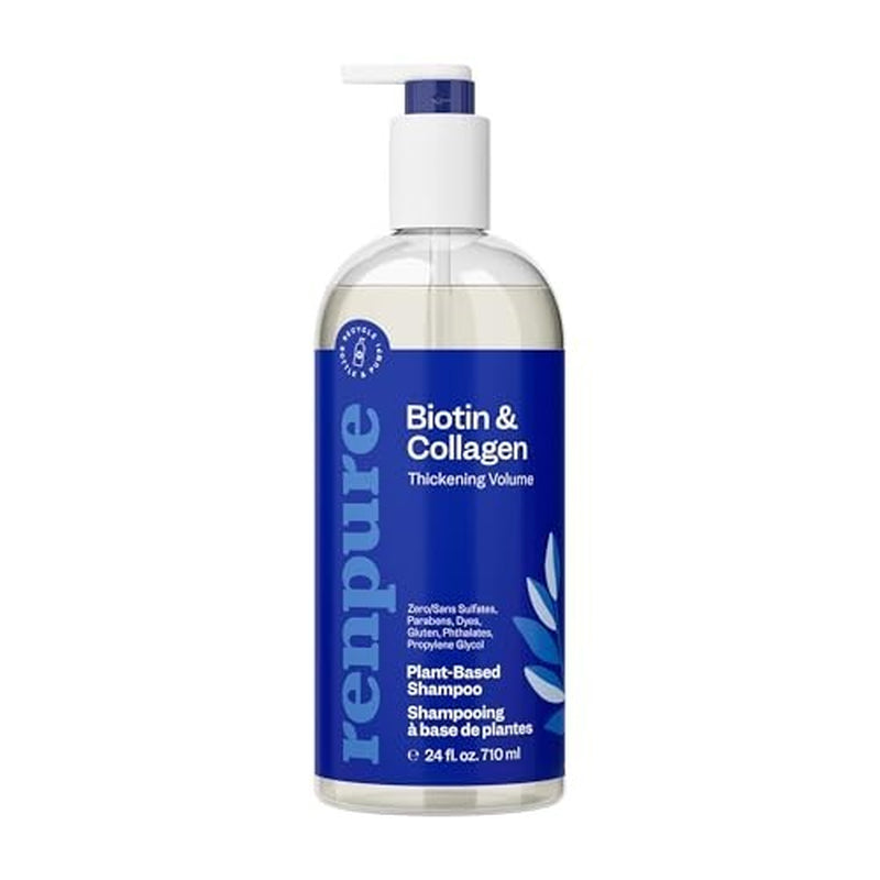 Renpure Biotin & Collagen Thickening Shampoo 24Oz Hair Volume & Strength