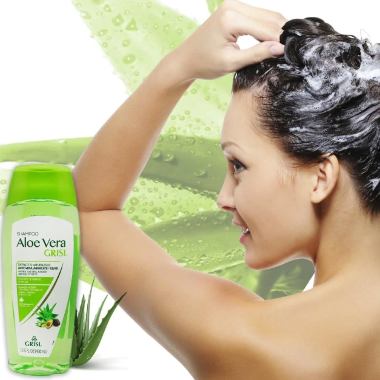 Aloe Vera Moisturizing Shampoo | Paraben-Free | 13.5 Fl Oz | 2-Pack