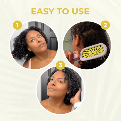 FHI Heat Unbrush plus — Curly Hair Brush for Gentle & Effective Detangling on Wet or Dry Fragile Hair Types — Detangler Brush W/ 84 Ultraflex Bristles, Ultra-Light, Vented, anti Static Hairbrush