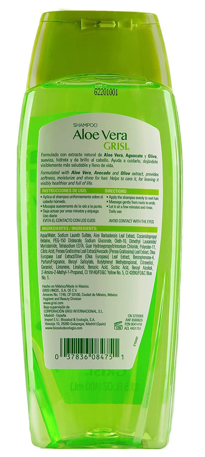 Aloe Vera Moisturizing Shampoo | Paraben-Free | 13.5 Fl Oz | 2-Pack