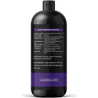 Tea Tree Oil Shampoo with Lavender & Mint | DHT Blocker Blend | Gently Cleanses Scalp, Helps Remove Buildup & Flakes | for Men & Women | Made in USA | 16 Fl Oz