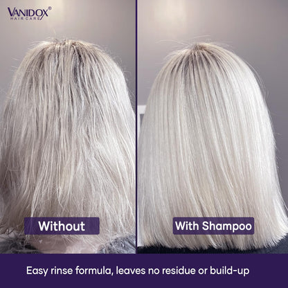 Brass Toning Purple Shampoo for Grey and Silver Hair, Infused with Purple Pigment, Sulfate Free Shampoo for Gray and Silver Hair (16 Fl Oz)