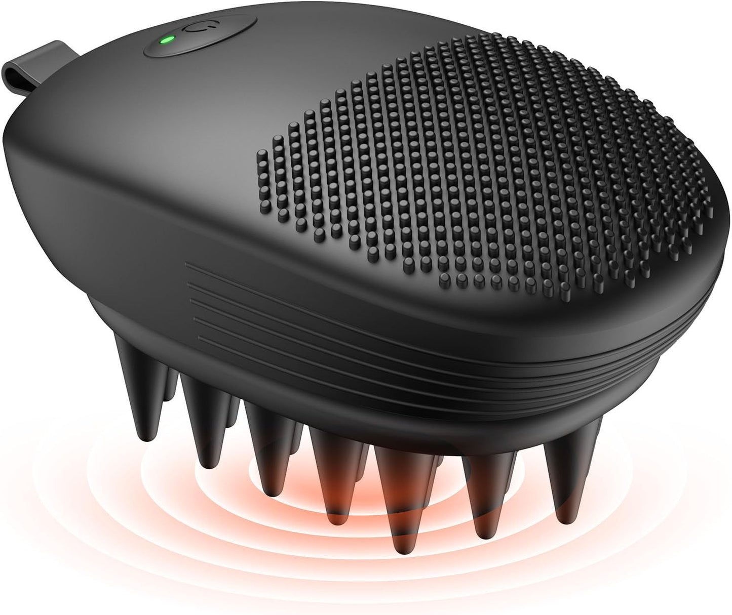 Sonic Vibrating Scalp Massager Shampoo Brush – Electric Silicone Hair Scrubber for Deep Scalp Cleansing, Dandruff Removal, Rich Foam & Relaxing Massage, Wet & Dry Use, USB-C Charging