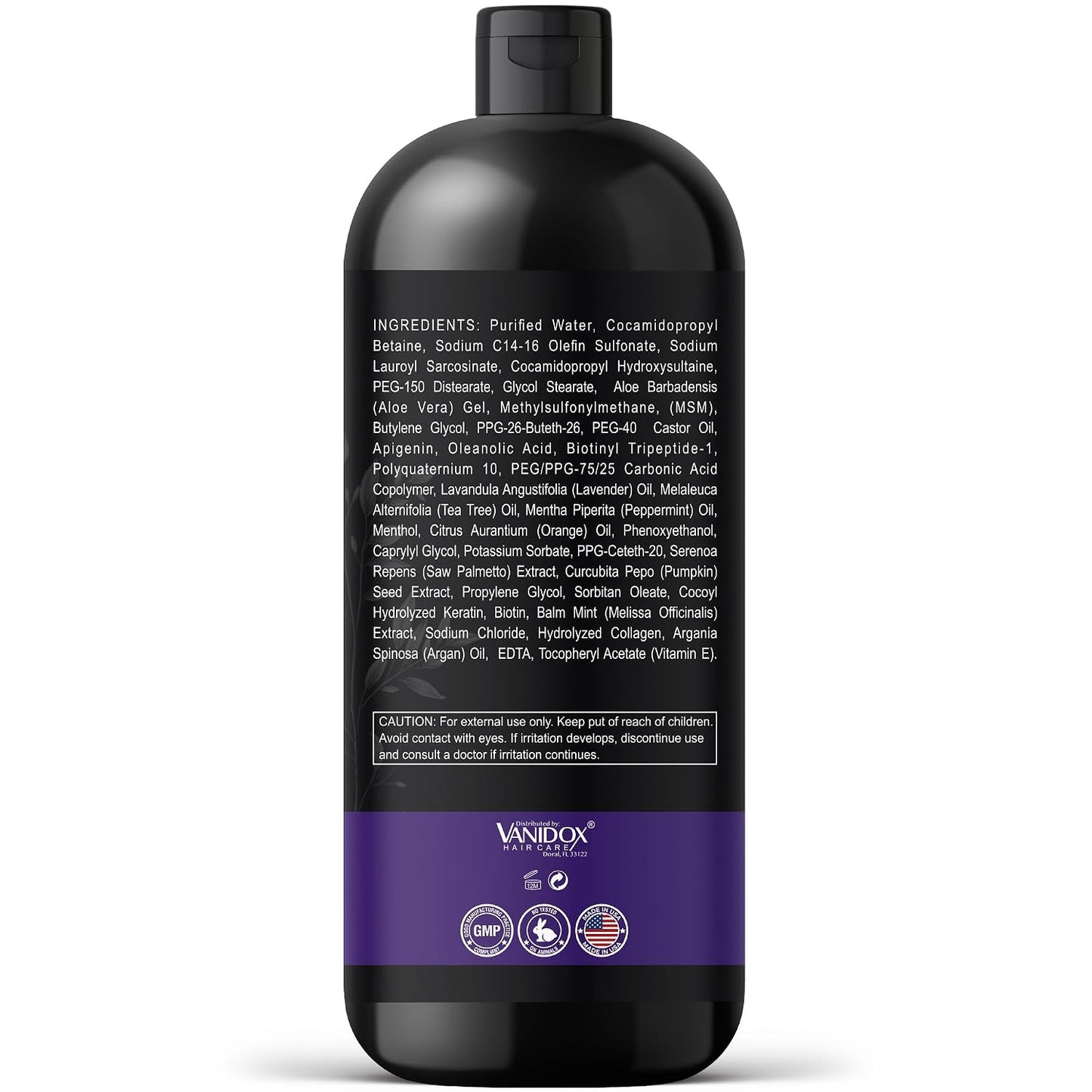 Tea Tree Oil Shampoo with Lavender & Mint | DHT Blocker Blend | Gently Cleanses Scalp, Helps Remove Buildup & Flakes | for Men & Women | Made in USA | 16 Fl Oz
