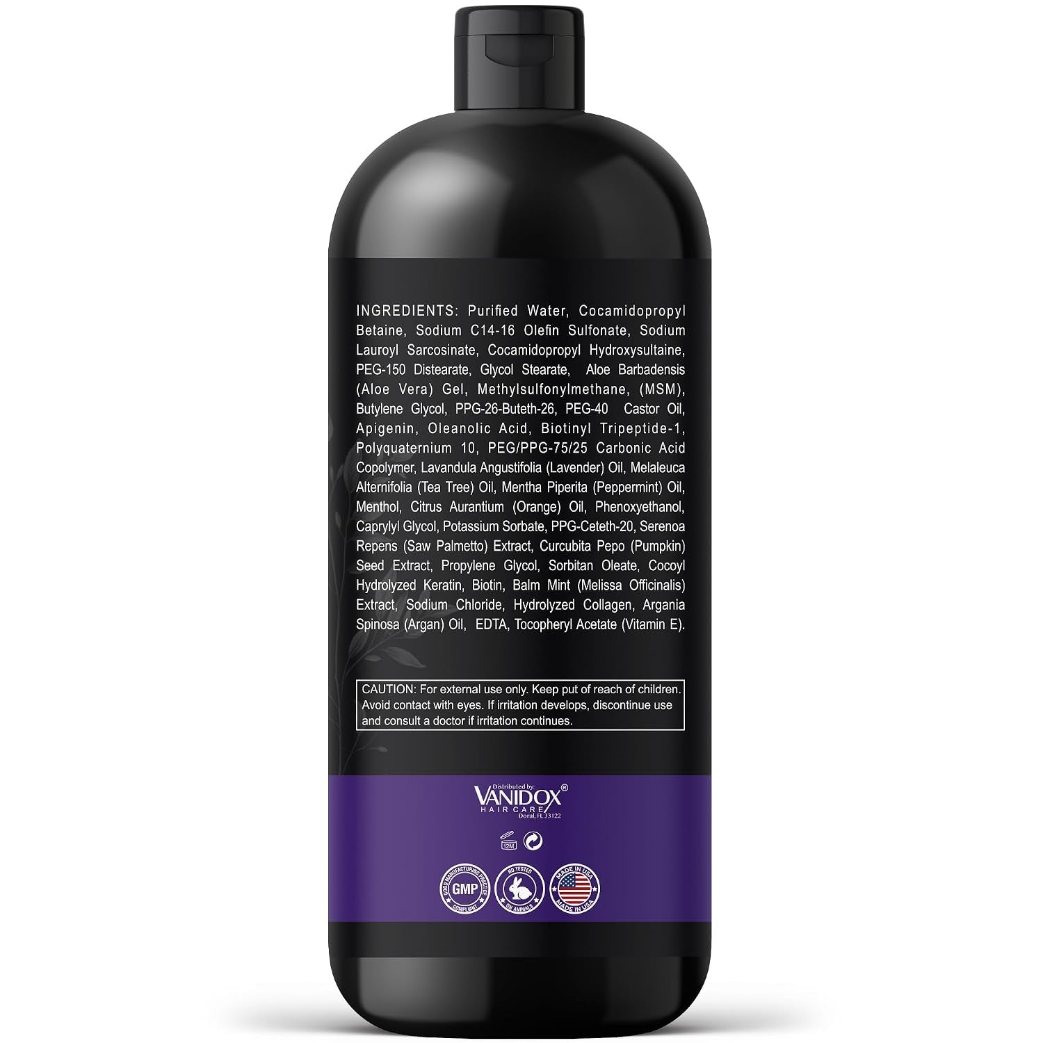 Tea Tree Oil Shampoo with Lavender & Mint | DHT Blocker Blend | Gently Cleanses Scalp, Helps Remove Buildup & Flakes | for Men & Women | Made in USA | 16 Fl Oz