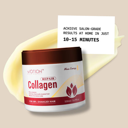 Revitalize Your Hair with Karsell Collagen Hair Treatment - Deep Repair Conditioning Mask with Argan Oil for All Hair Types - 16.90 Oz (500ml)