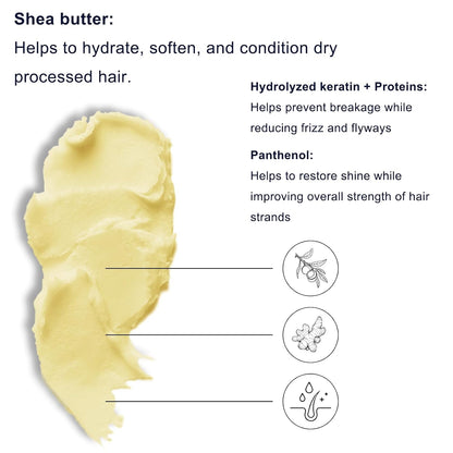 Revitalize Your Hair with Our Collagen Hair Mask - Deep Conditioning Treatment for Dry & Damaged Hair with Argan Oil - Smooth, Frizz-Free, Perfect for All Hair Types - 250ml / 8.45 Fl Oz