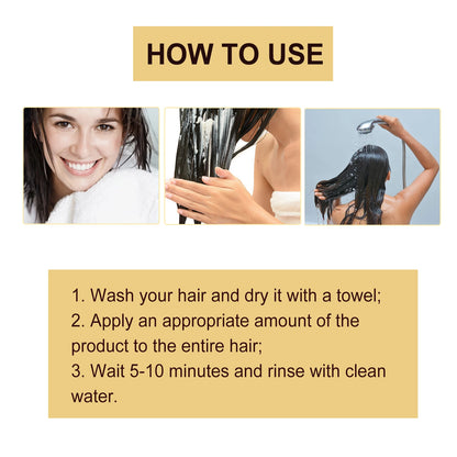 Collagen Hair Mask Reduce Dryness Nourishing Repair Damaged Hair Restore Hair Shine Anti-Frizzing Smooth Hair Care Mask