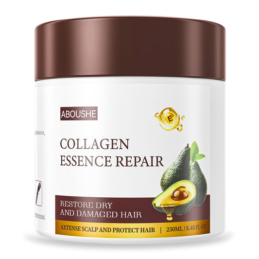 Revitalize Your Hair with Our Collagen Hair Mask - Deep Conditioning Treatment for All Hair Types, Infused with Argan Oil and Keratin, 8.45 Oz