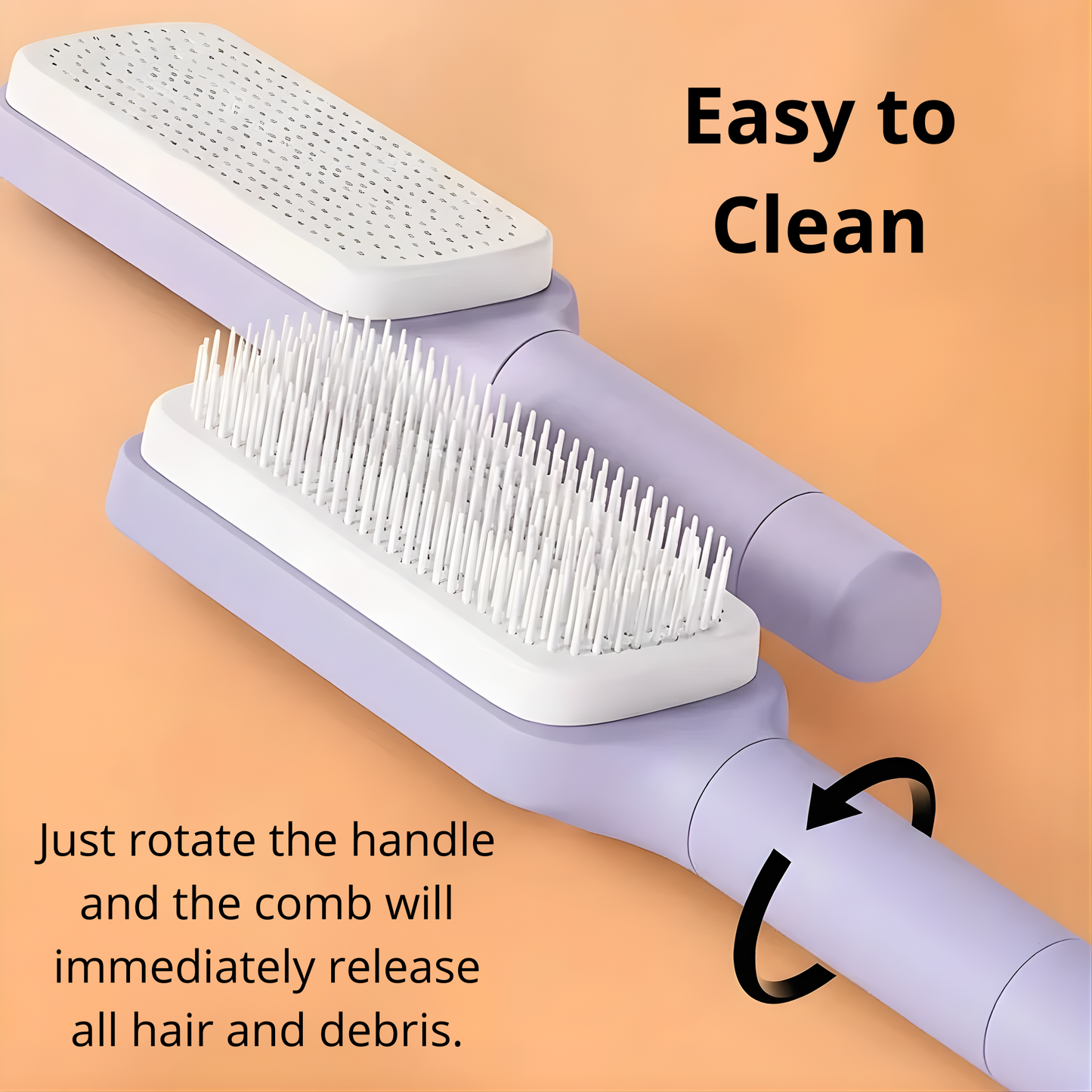 Self Cleaning Hairbrush
