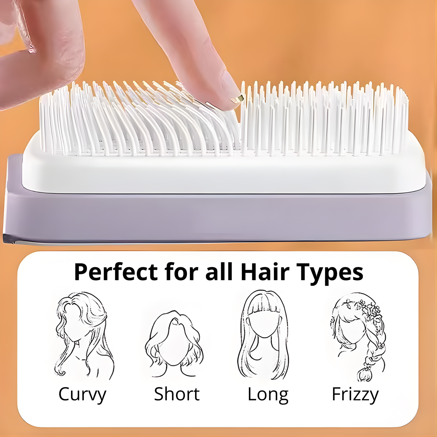 Self Cleaning Hairbrush