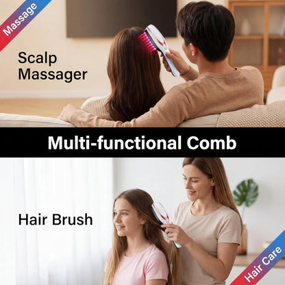Scalp Massager, Electric Scalp Massage Brush, Hair Massage Brush, Electrichead Scratcher, Masssage Comb with Soft Rubber.