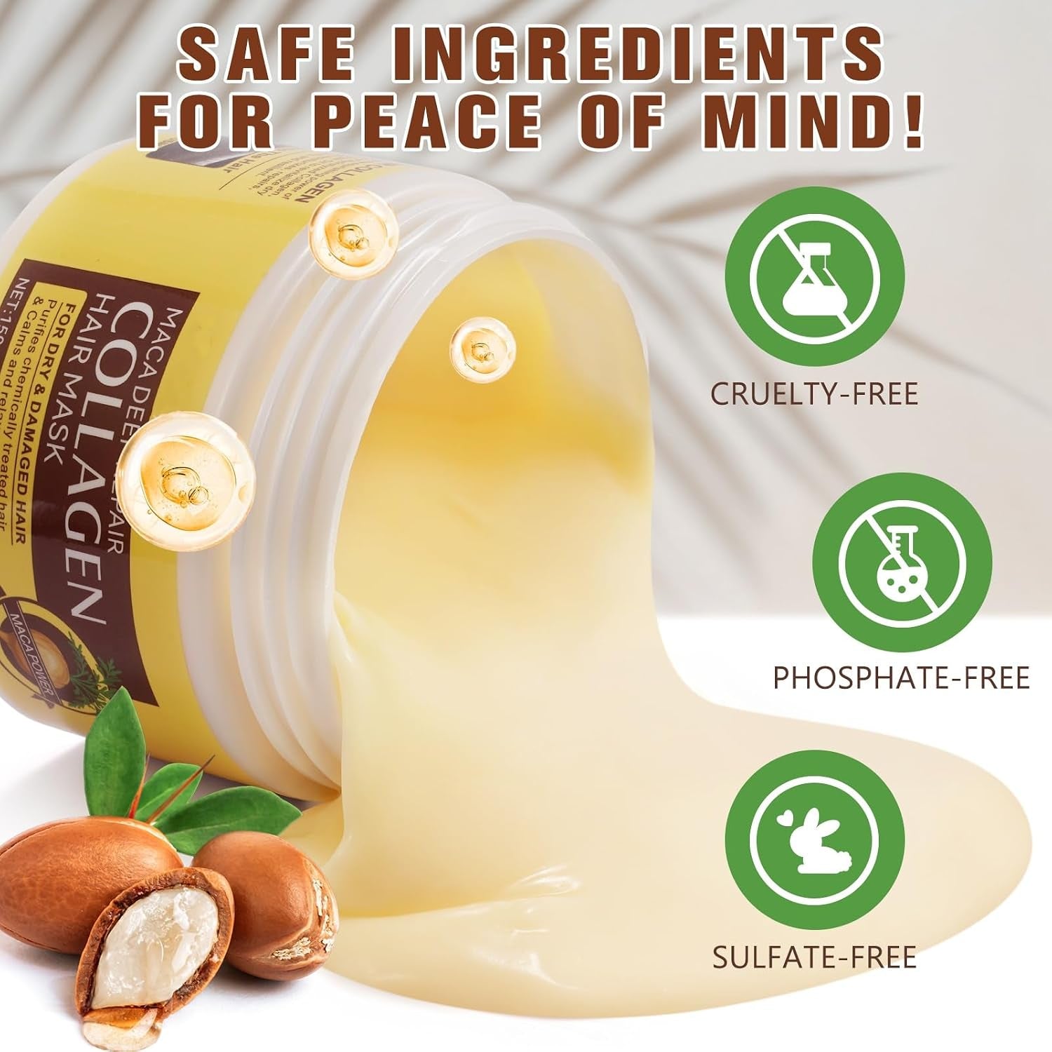 Revitalize Your Hair with Our Deep Repair Collagen Hair Mask - Ultimate Hydration & Nourishment for Dry, Damaged Strands - 150ml