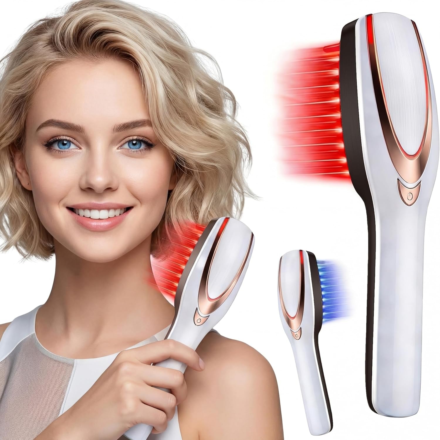 Scalp Massager, Electric Scalp Massage Brush, Hair Massage Brush, Electrichead Scratcher, Masssage Comb with Soft Rubber.